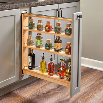 Rev-A-Shelf 8-3/4 Width 2 Tier Wire Base Cabinet Pull-Out