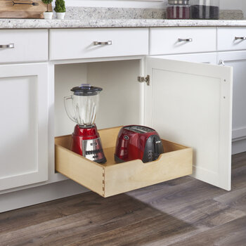 Rev-a-Shelf 20" W Wood Drawer Pull-Out Installed View