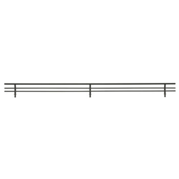 Sidelines 24'' W Closet Shoe Rail in Matte Black for Custom Closet Systems