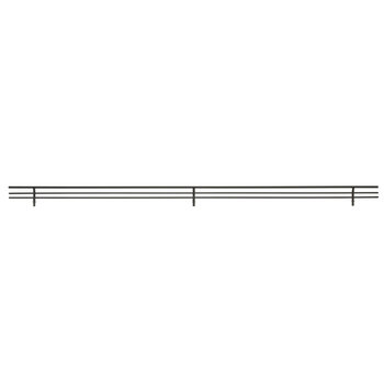 Sidelines 36'' W Closet Shoe Rail in Matte Black for Custom Closet Systems