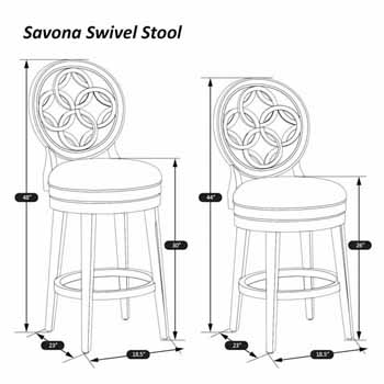 savona swivel counter stool