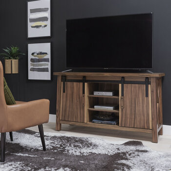 Raheny Home Forest Retreat Entertainment Center In Brown, 56'' W x 19'' D x 32'' H