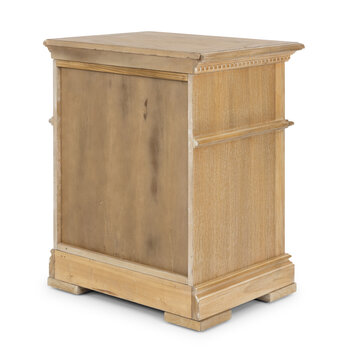 Raheny Home Manor House Nightstand In Brown, 24'' W x 17-1/4'' D x 28'' H