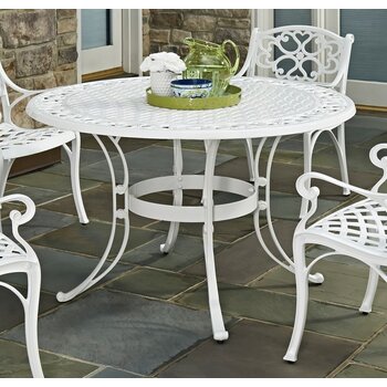 Raheny Home Sanibel Outdoor Dining Table In White, 48'' W x 48'' D x 28-3/4'' H