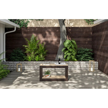 Raheny Home Palm Springs Outdoor Sofa Table In Brown, 47'' W x 17-1/2'' D x 27'' H