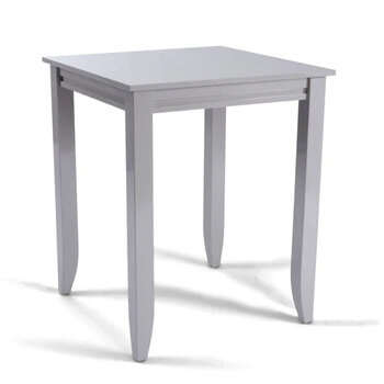Raheny Home Linear High Dining Table In Gray, 30'' W x 30'' D x 36'' H