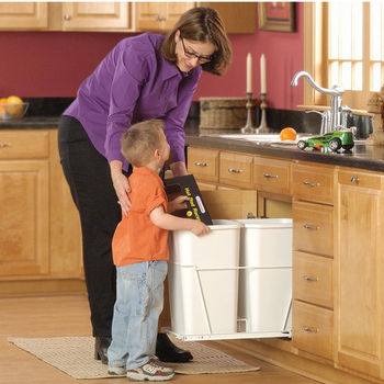 Double Pull-Out Waste Containers