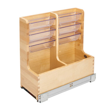 Rev-A-Shelf L-Shape Reversible Under Sink Pullout Organizer