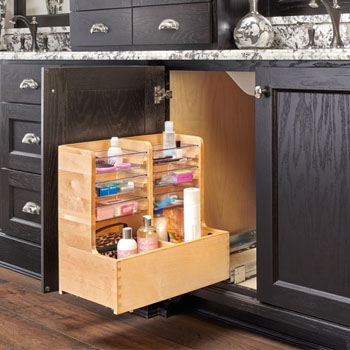 Reversible Bathroom Storage Shelf