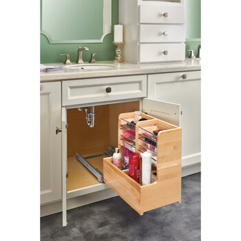 For Bathroom/Vanity - L-Shape Reversible Under Sink Pullout