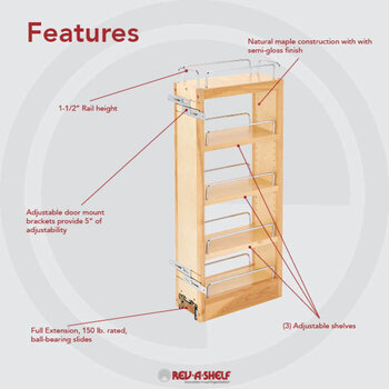 Reviews for Slide-A-Shelf Made-To-Fit Slide-Out Shelf 6 in. to 36