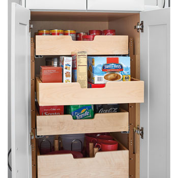 Rev-A-Shelf Base Cabinet Pullout Pilaster Stackable Drawers