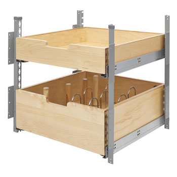 Rev-A-Shelf Base Cabinet Pullout Adjustable Shelf Pilaster System Kit