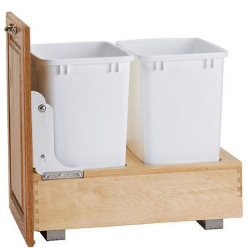 Bottom Mount Pull-Out Double Bin Waste Container