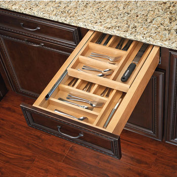 Two-Tiered Cutlery Drawer with Blumotion Soft-Close Slides