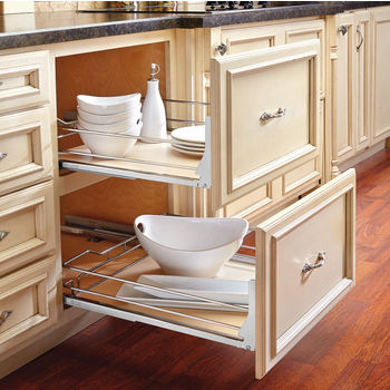 Rev A Shelf Premiere Maple Pullout Basket For Kitchen Base