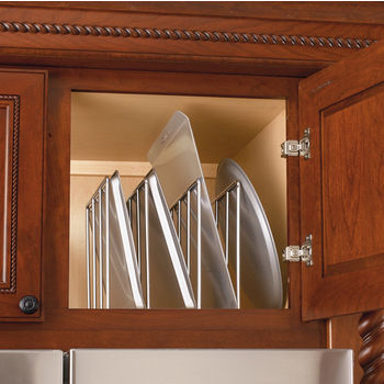 Rev-A-Shelf U-Shaped Tray Divider Organizer for Cabinets, Chrome (2 Pack), Silver