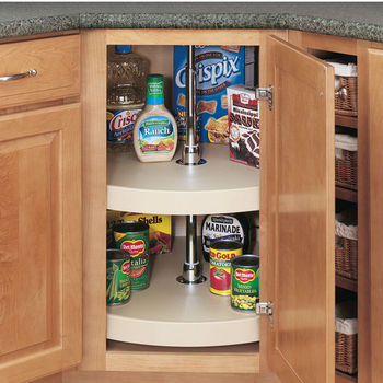 Rotating discount kitchen shelves