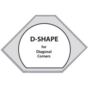 Single Shelf D-Shape Pantry Tray, Post Included