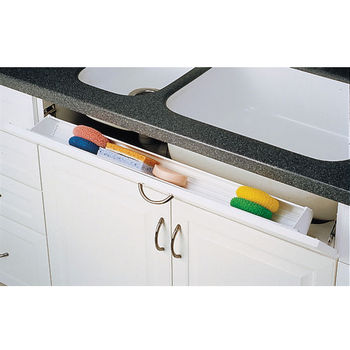 Stainless Steel Tilt out Tray for Kitchen Sink Front Sponge Holder Tilting 11" 