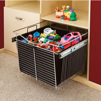 Rev-A-Shelf Closet Hamper Bag Insert for CB Series Pull Out Wire Baskets in Black Canvas