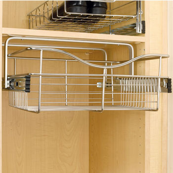 PULL OUT WIRE BASKET DRAWER WARDROBE MD FITTING ACCESSORIES 300mm 