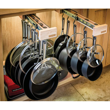 Rev-A-Shelf Glideware 5-hook Base Cabinet Pull out Organizer for 15in D Cabinets for sale online 