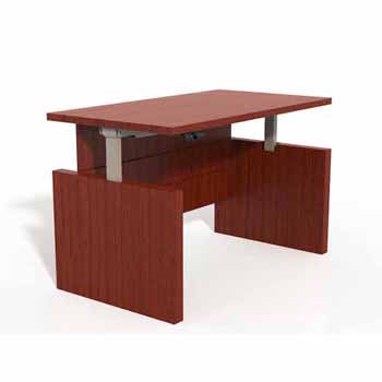 Aberdeen Height Adjustable Desk Conference Front Top Base In