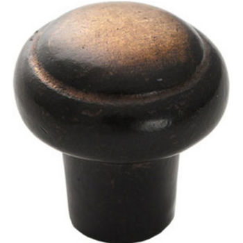 Schaub & Company 1-3/8" Round Knob, Antique Bronze
