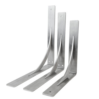 Steel Design Solutions Delta HD Countertop Support Bracket, Stainless Steel Available Sizes