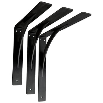 Steel Design Solutions Delta HD Countertop Support Bracket, Black Available Sizes
