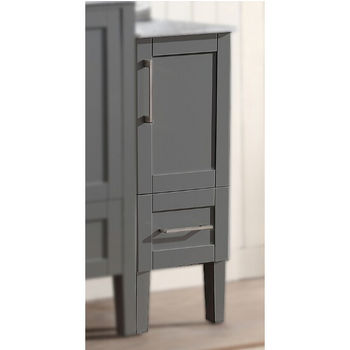 Linen Cabinet, Dark Grey