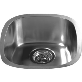 Dawn Sinks Bar Sink Series Stainless Steel Undermount Bar Sink, 13-1/2" W x 15-1/8" D X 6-1/8" H