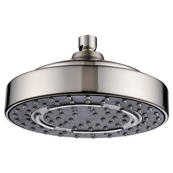 Dawn Sinks Single Function Ceiling Showerhead, 1 Spray Setting- Rain, Brushed Nickel