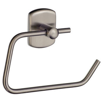 Smedbo Cabin Brushed Nickel Toilet Roll Holder European Style 1" Depth