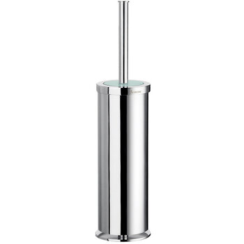 Smedbo Outline Polished Chrome Free Standing Toilet Brush with Solid Brass Container 16"H