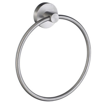 Smedbo Home Line Brushed Chrome Towel Ring 6-3/4" W