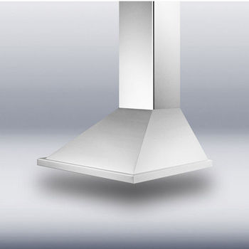 Storch Wall Mounted European Range Hood with Straight Front, Stainless Steel