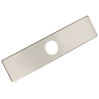 Kitchen Sink Faucet Hole Cover Deck Plate Escutcheon in Brushed Nickel, Product View