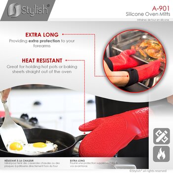 Heat Resistant Silicone Mitts, Heat Resistant Info