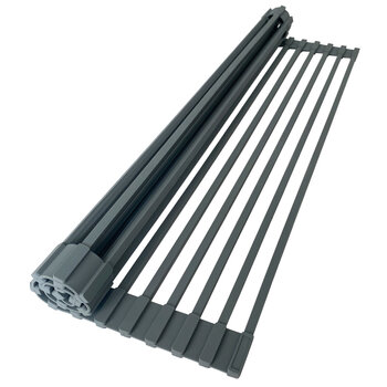 Workstation Roll-Up Drying Rack in Dark Gray, Product View