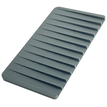 Silicone Drying Mat and Trivet in Dark Gray, Product View