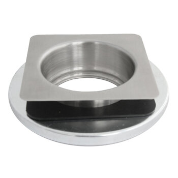 Stainless Steel Garburator Disposal Adapter for 3-1/2'' Square Drain Hole, Product View