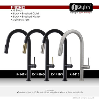 Stylish International Catania Series Kitchen Faucet, Available Finishes
