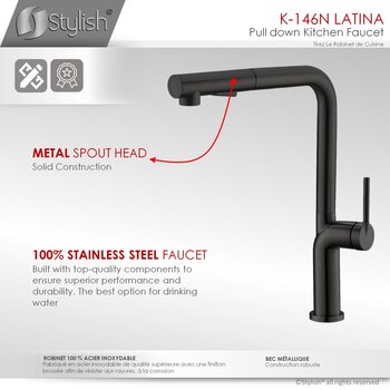 All Faucets - Metal Spout Head