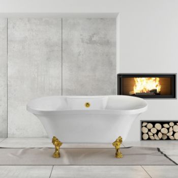Gold Foot / Drain Tub - Lifestyle View