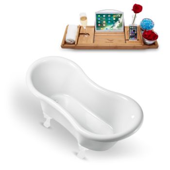 Streamline White Foot - Tub and Tray View 2