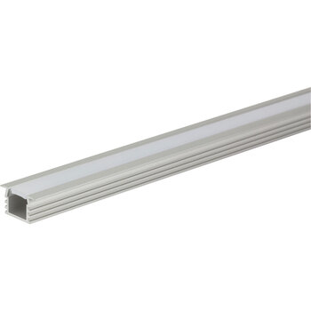 Task Lighting 002XL Series 48" Length Recessed Aluminum Profile, Frosted Lens