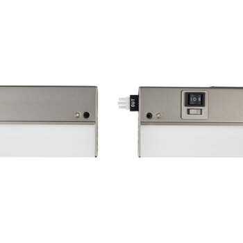 Task Lighting L-BL Series 9-1/2'' Length 120-Volt Under Cabinet Bar Light, Dimmable and 3-Color Selectable (3000K, 4000K, 5000K), Black, Connection View