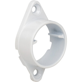 Flange Set for Lighted Closet Rod, White Product View